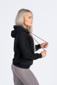 Side Harmony Dam Hoodie Svart