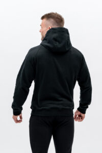 Back Herr Svart Hoodie Massimo