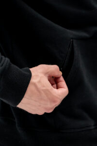 Detail 2 Herr Svart Hoodie Massimo