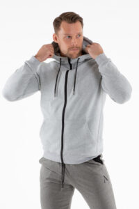 Front Herr Grå Apex Hoodie