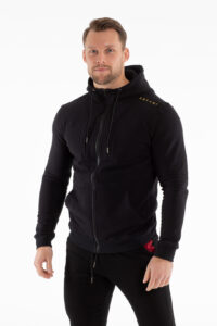 Front Herr Svart Apex Hoodie