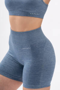 Bliss Blue Scrunch Shorts 2