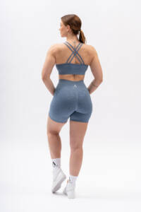 Bliss Blue Scrunch Shorts 6