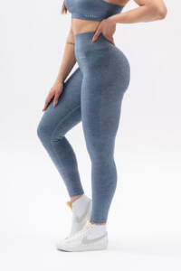 Bliss Blue Scrunch Tights 1