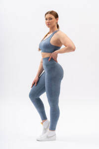 Bliss Blue Scrunch Tights 3