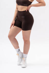 Bliss Dark Brown Scrunch Shorts 2