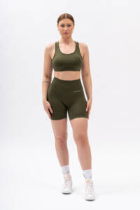 Bliss Green Scrunch Shorts 1