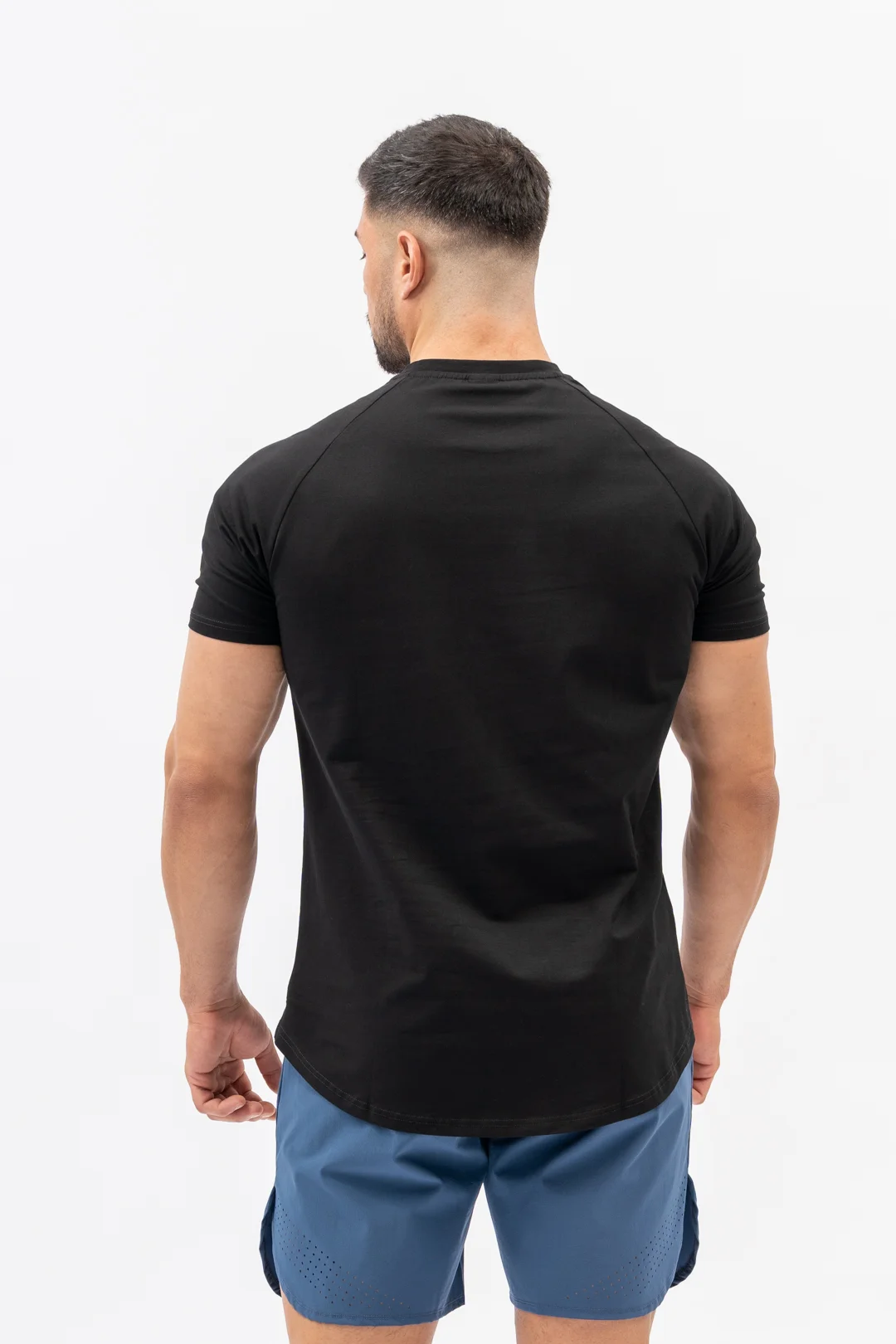Code Black Cotton Stretch Workout Gym Lifestyle T-Shirt