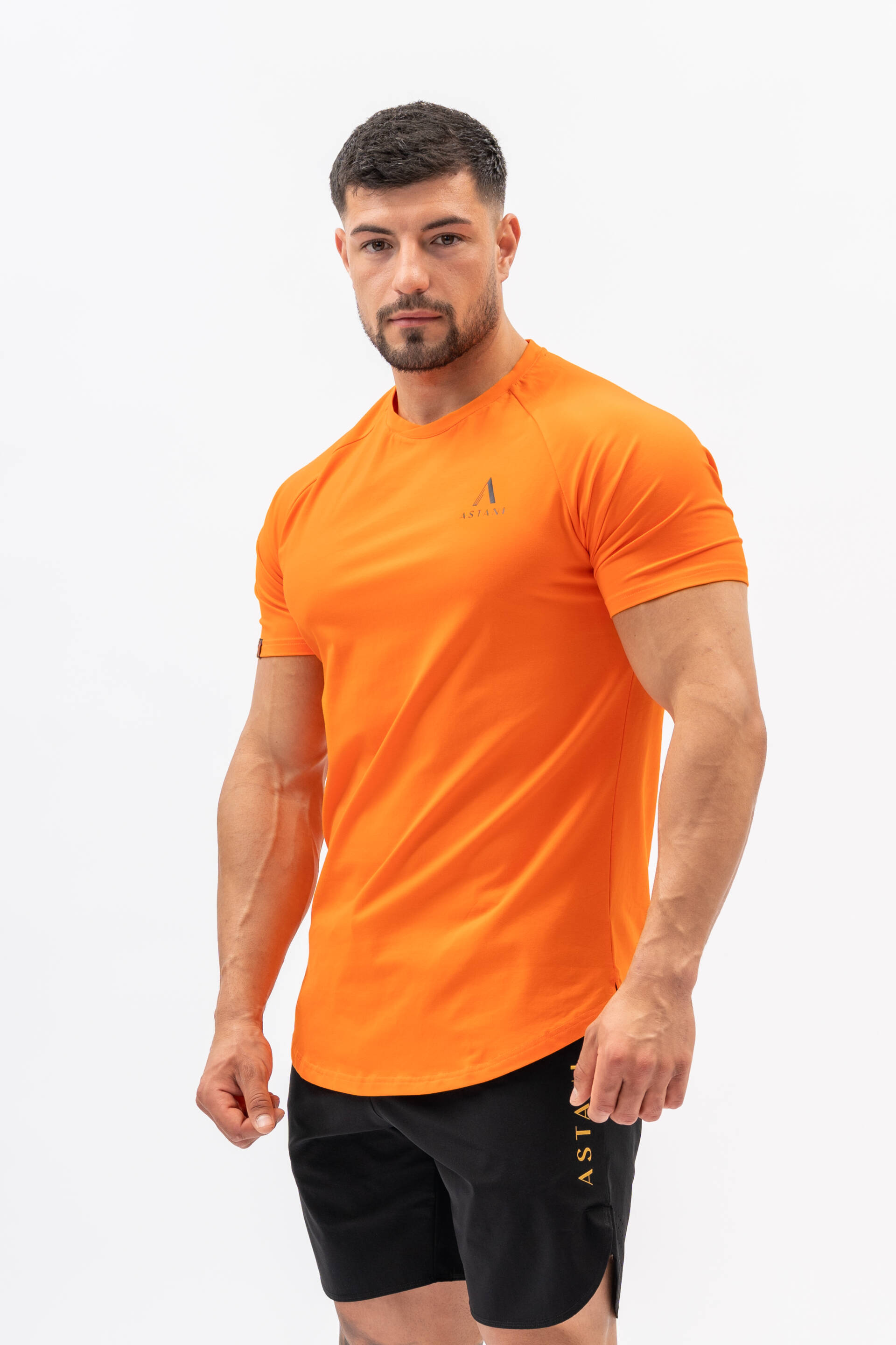 Code Orange Bomull Stretch Workout Gym Lifestyle T-Shirt