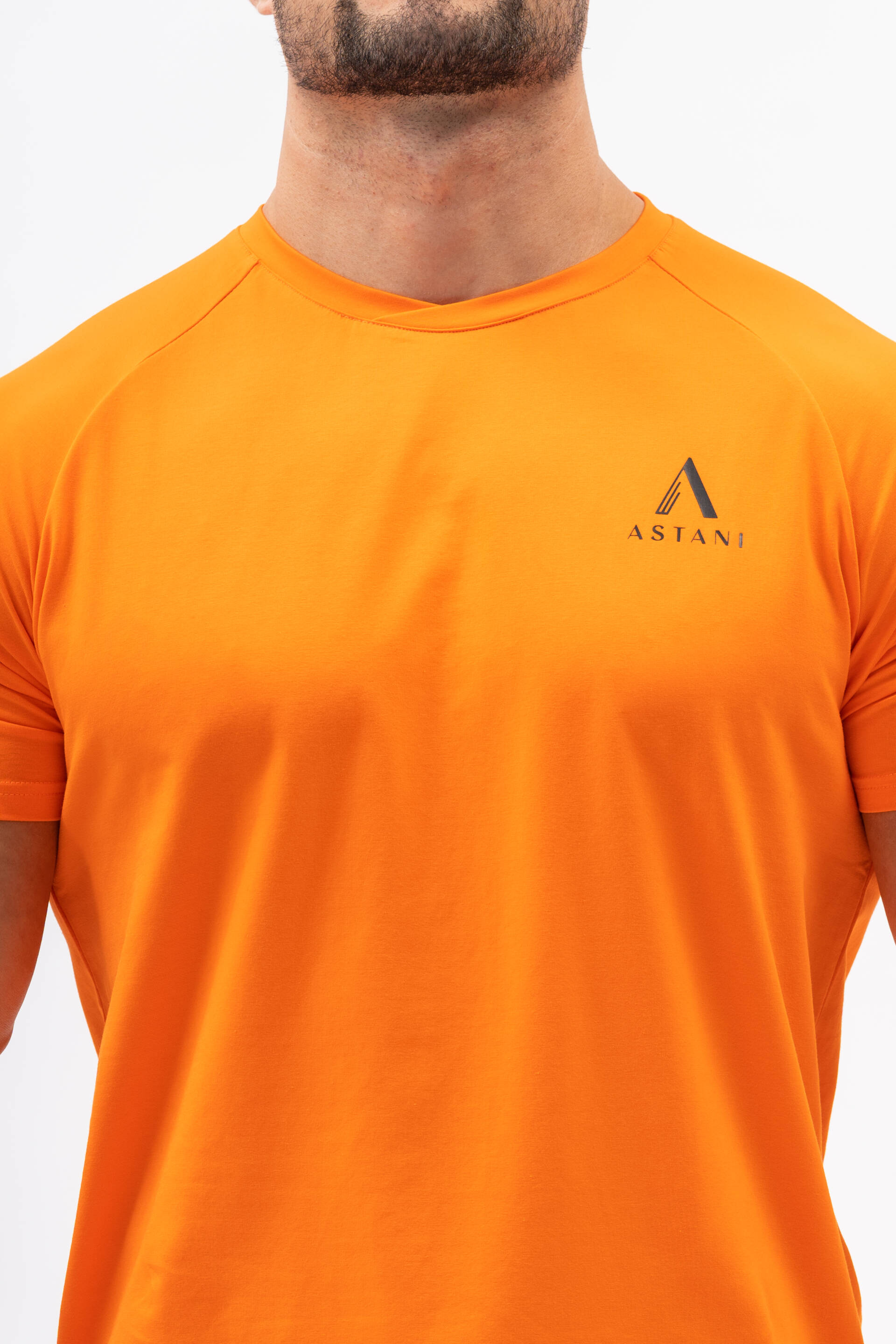 Code Orange Cotton Stretch Workout Gym Lifestyle T-Shirt