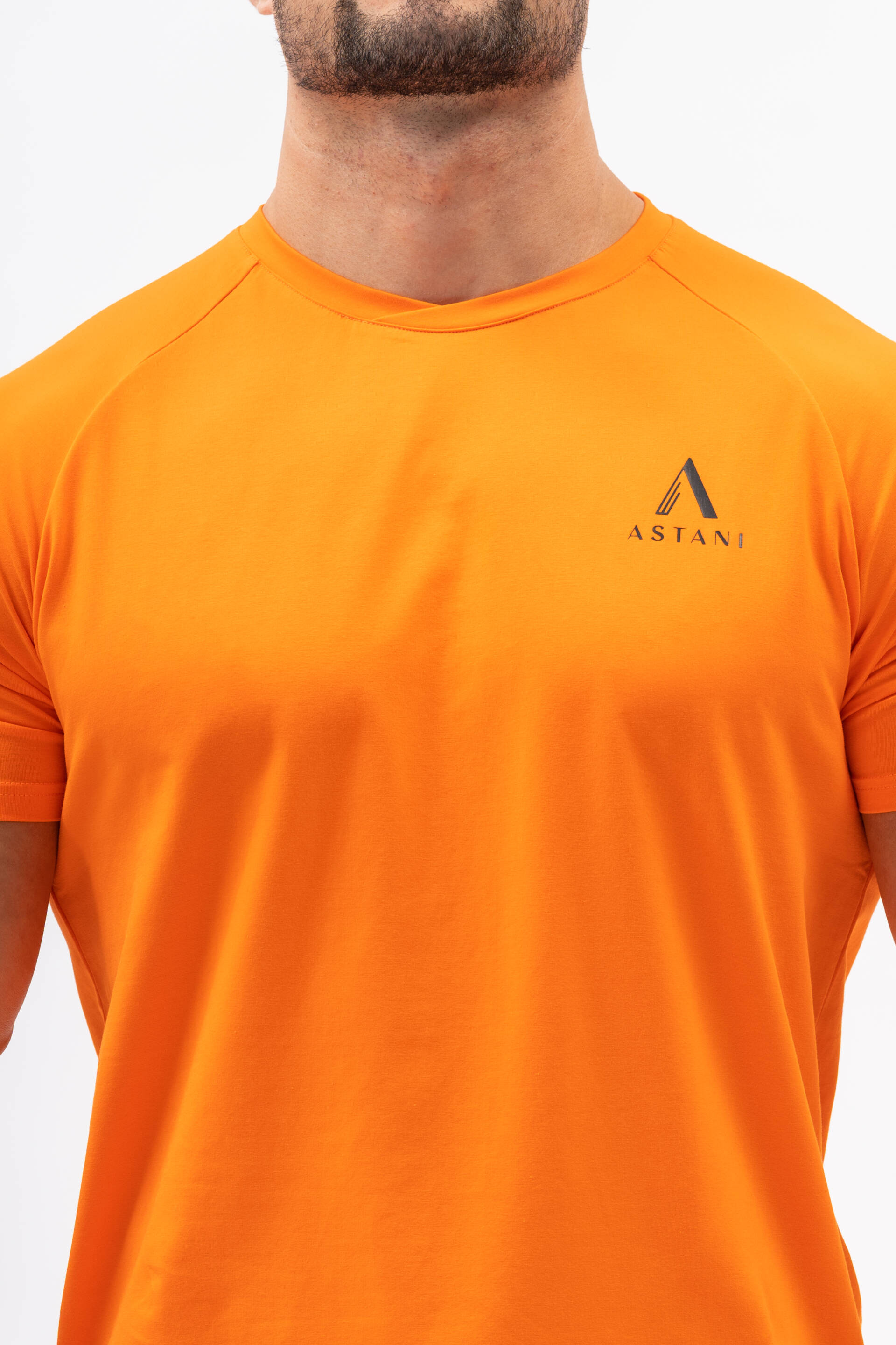 Code Orange Bomull Stretch Workout Gym Lifestyle T-Shirt