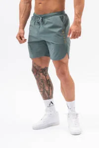 Men's VELOCE Shorts green — front view, athletic fit