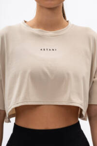 Triumph Cropped T-shirt Beige Astani Wear 8