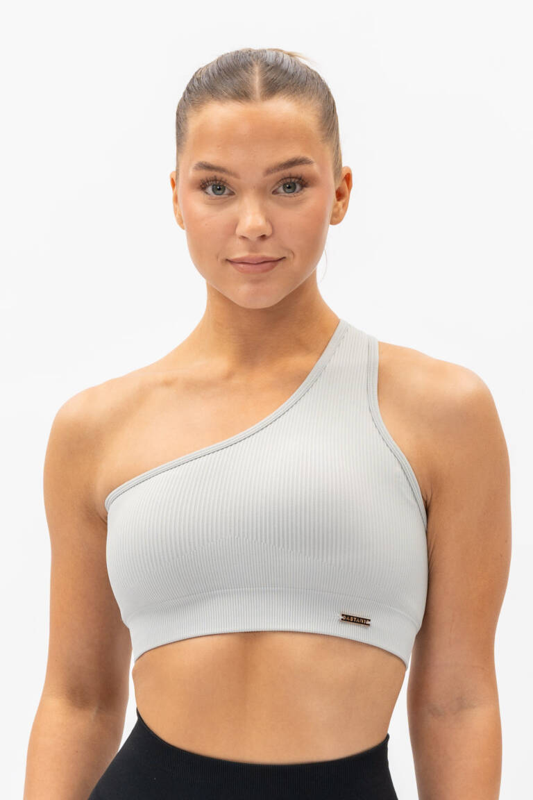 GLAM Top Gray — Astani Wear premium activewear