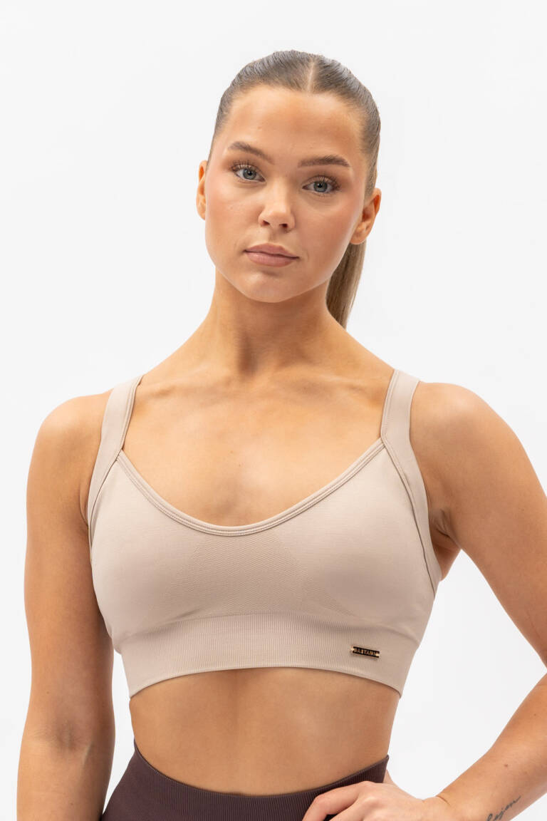 PRECIOUS Top Khaki — Astani Wear premium activewear