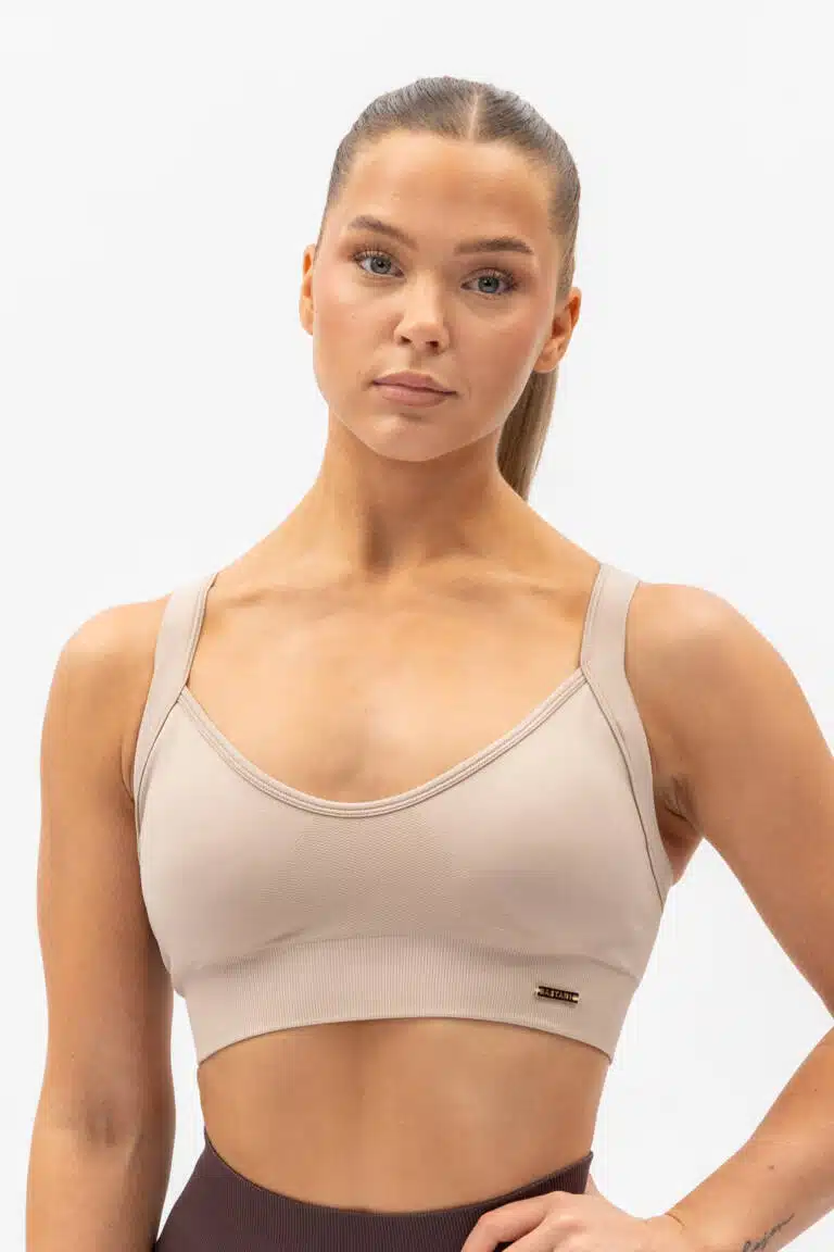 PRECIOUS Top Khaki — Astani Wear premium activewear