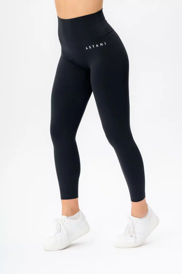 PEAK Tights Black — Astani Wear premium activewear