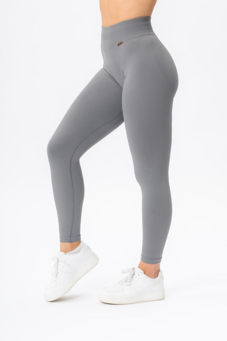 Women's SENSE Scrunch Tights dark gray — front view, no front seam