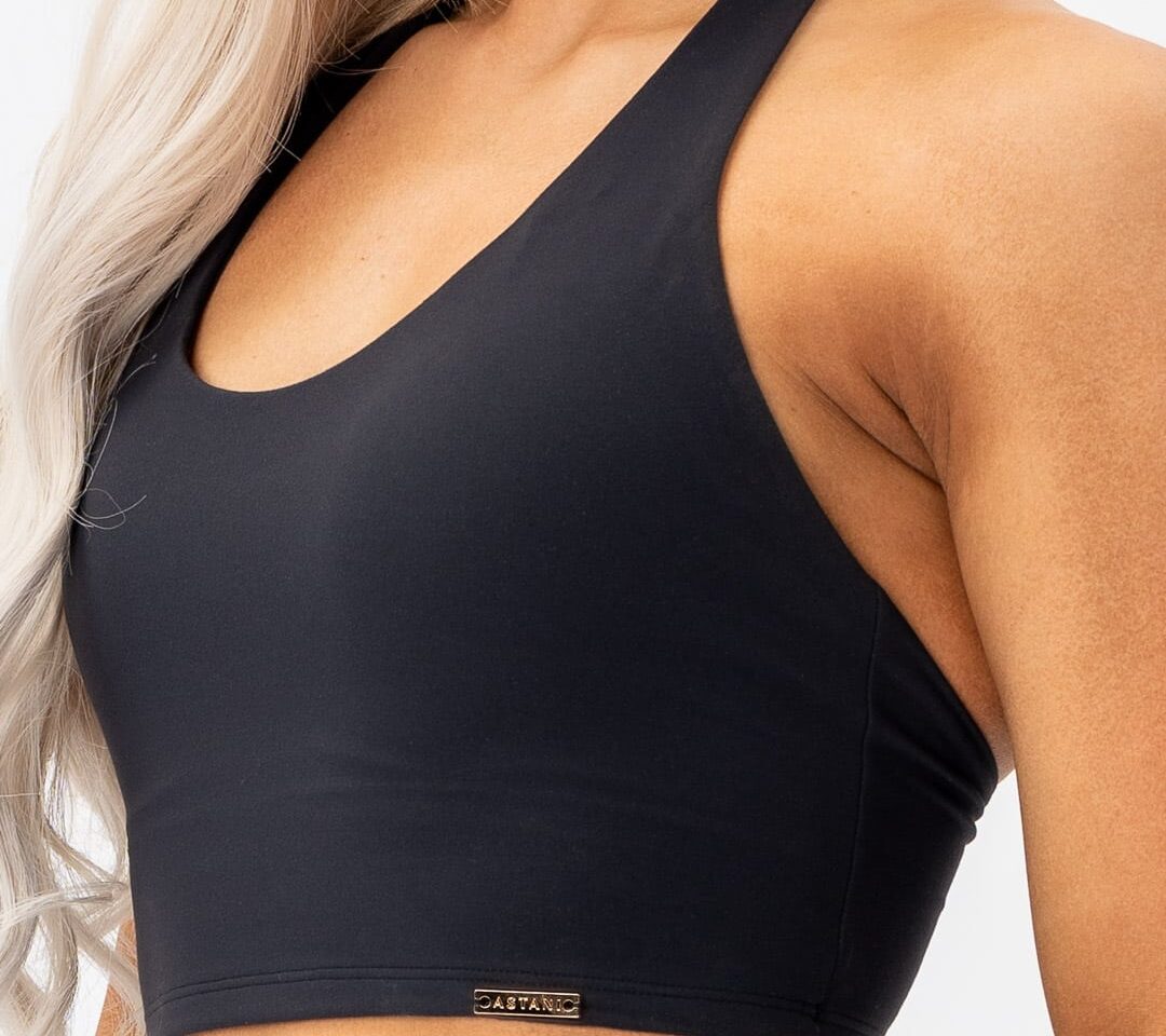 Astani women's black sports bra